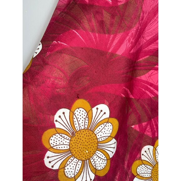 Wrap Sari Skirt Maxi Reversible Layers Red Chiffon Satin Boho Gypsy Womens 1 Sz - Picture 12 of 14